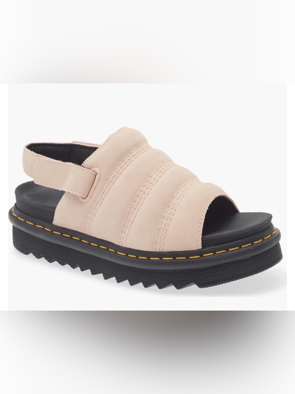 Dr. Martens Kole Slingback Platform Sandals Pink Suede Women’s 5 Chunky Comfort